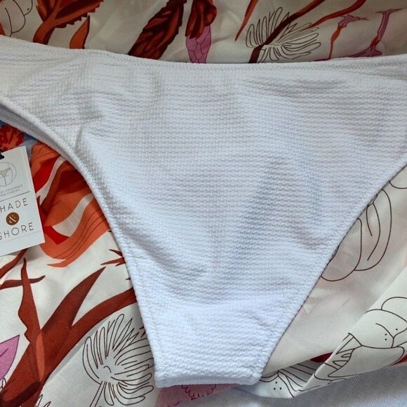 Shade & Shore Swimwear Bikini Bottom White - Picture 2 of 6